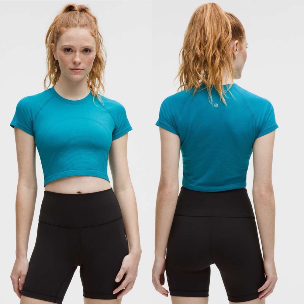Lululemon Swiftly Tech Cropped Short-Sleeve Shirt 2.0
Hawaiian Blue